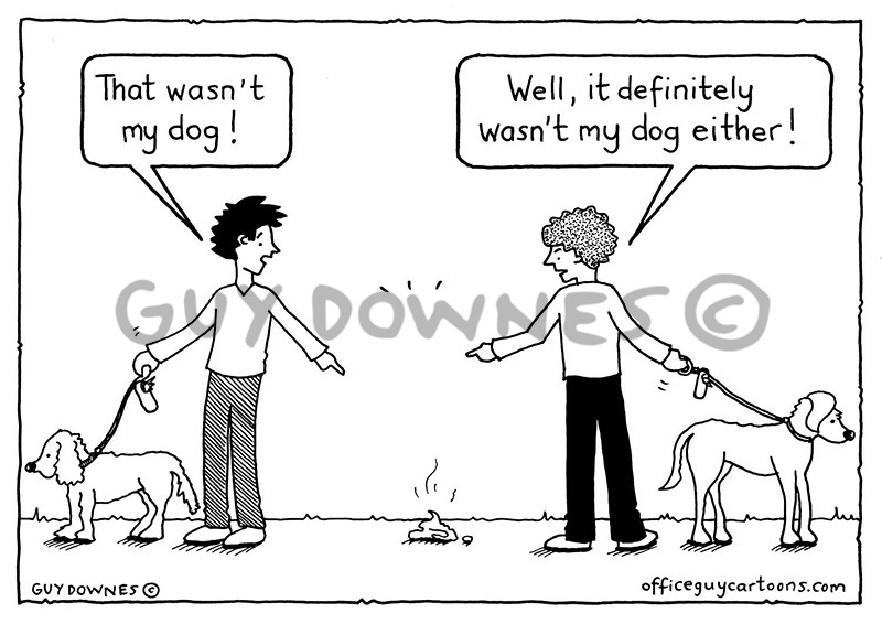 Not my dog!