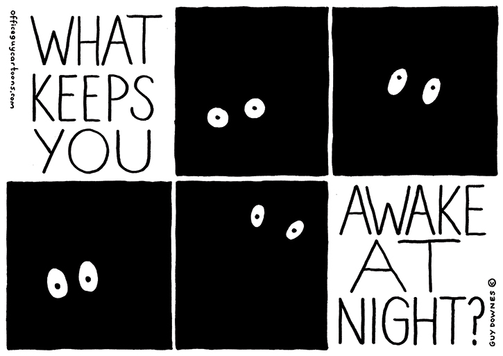 What keeps you awake a night?