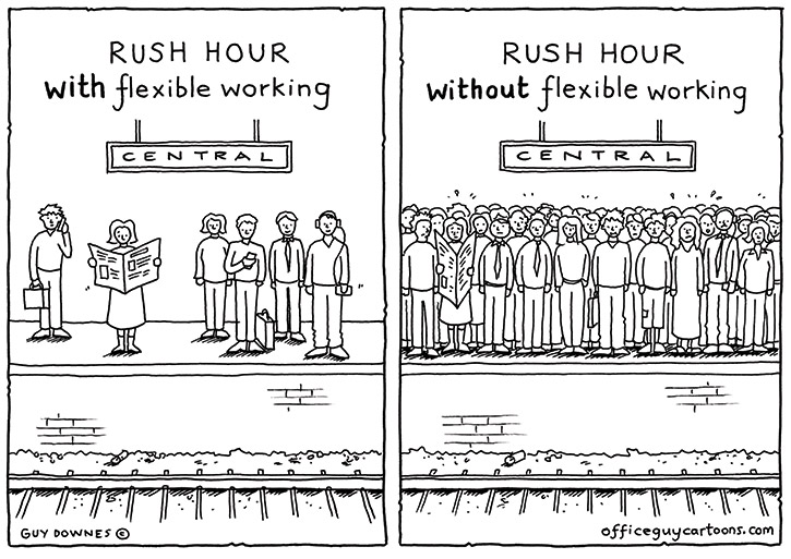 Rush Hour - Office Guy Cartoons