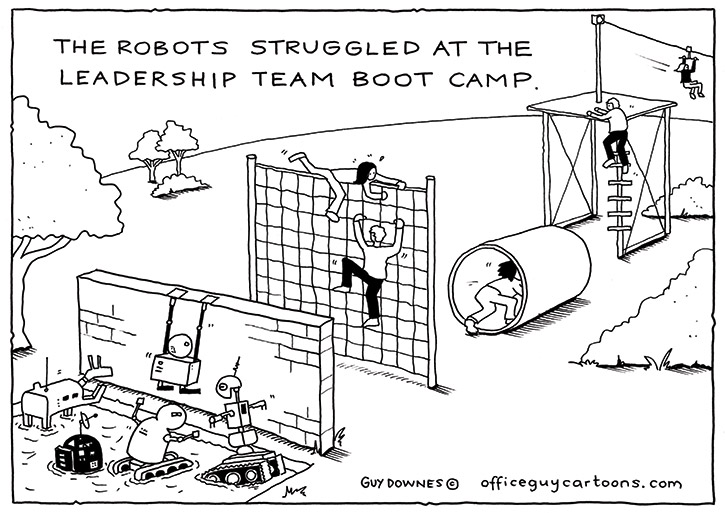Boot Camp - Office Guy Cartoons